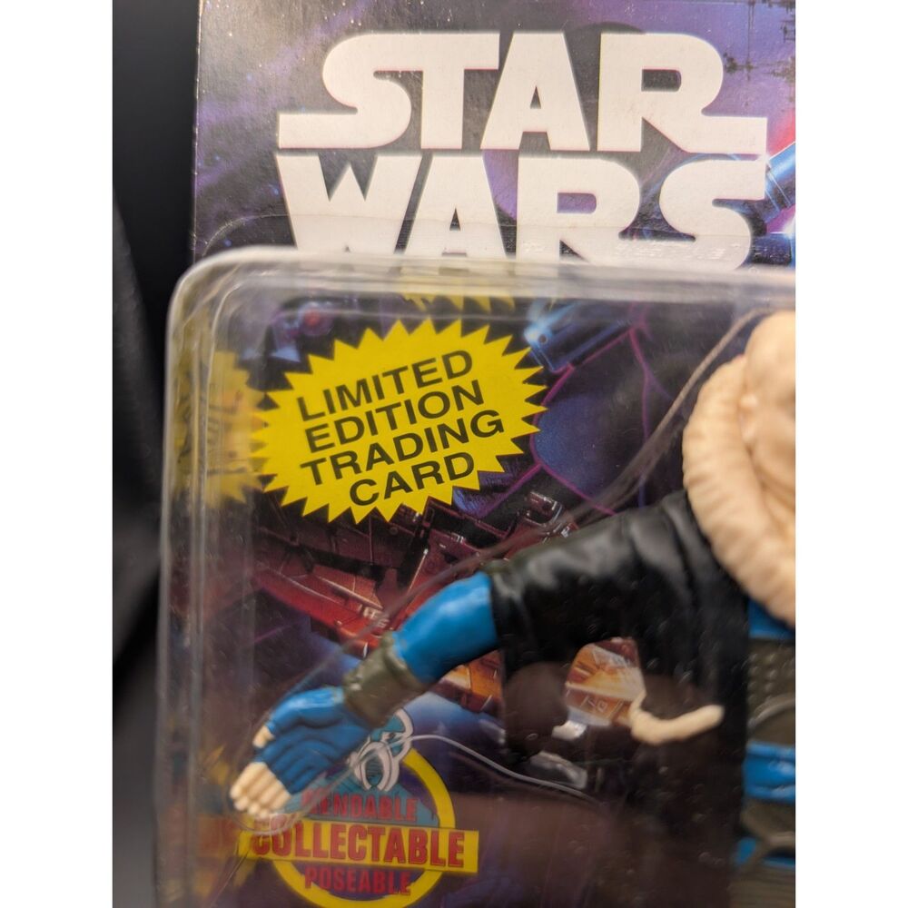 Vintage Star Wars Bend Ems Bib Fortuna Sealed Trading Card Toy